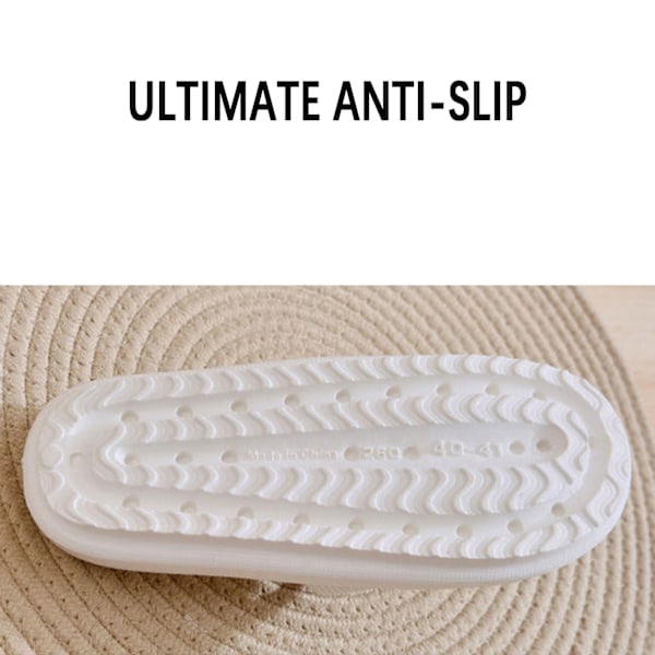 Halkfria tofflor med tjock botten Andas bekväma sandaler för utomhusbruk inomhus Green 4445