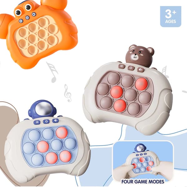 Bubble Sensory Toy Stress Relief Pocket Game Machine Pedagogisk dekompressionsleksak för barn Frogs