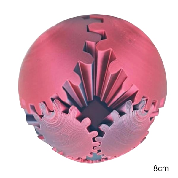 3D-tryckt boll roterande fidgets spinners boll rolig 3D-tryckt stressavlastande leksak för barn vuxna L 8x8cm
