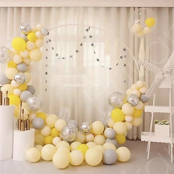 Rund ballonghållare DIY Ballongbåge Display Stand för födelsedag Bröllopsfest Dekoration Enkel installation 80cm