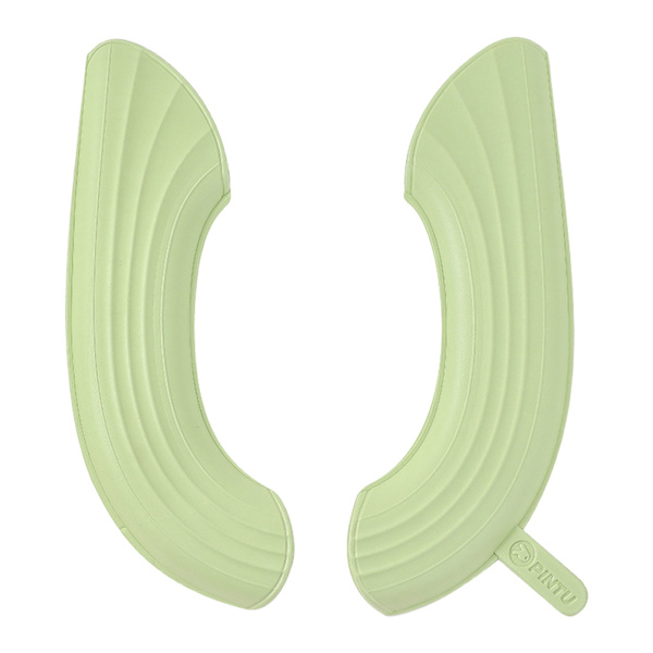 Cover Vattentät toalettsitsdyna med handtag Soft Thicken EVA självhäftande toalettsitsöverdrag Kuddar Green 2pair