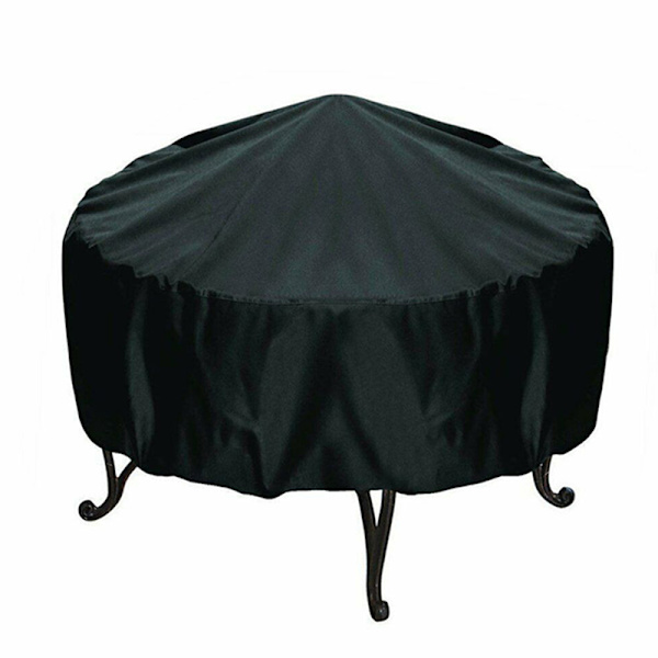 Fire Pit Cover Rund Brazier Spis Cover Vattentätt vindtätt solskydd för utomhusbruk 112*21cm