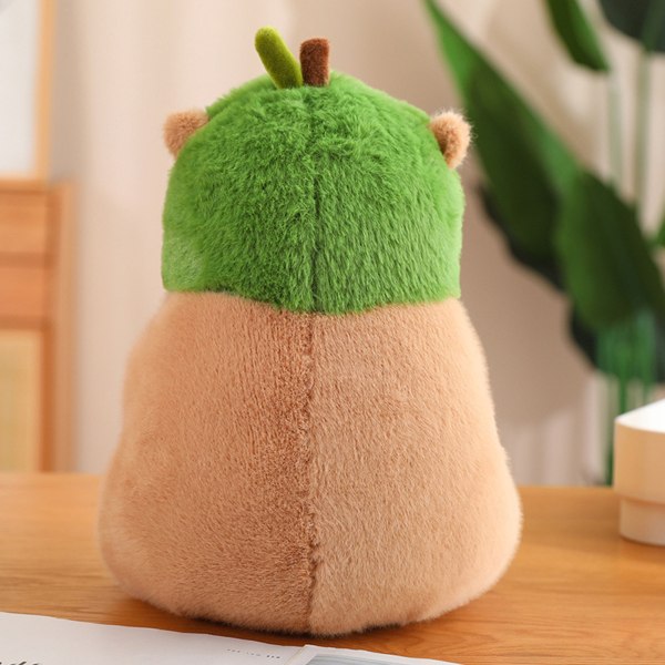 Tecknad Capybaras plyschleksak med sött cover Bekväm plyschfyllning, slängkudde för sovrum, vardagsrum 30cm