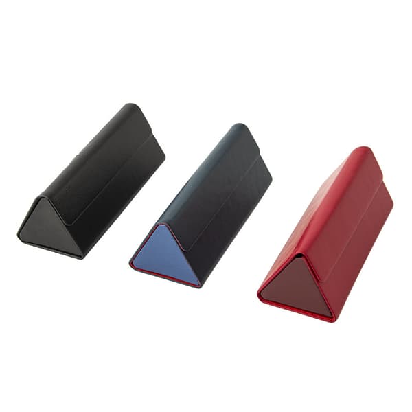Vikbart glasögon case PU Bärbart case Glasögon Organizer för män kvinnor Red