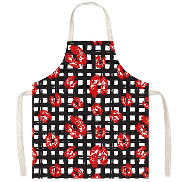 Köksförkläde Printed matlagningsförkläde Modern modekock som bär för hushållsrestaurang DIY 3 75*65CM