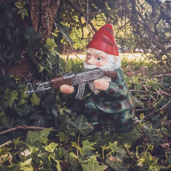 Army Garden Dwarf Julträdgårdsstaty Gräsmattdekoration Använd hartshantverk för juldekoration inomhus eller utomhus 15cm C