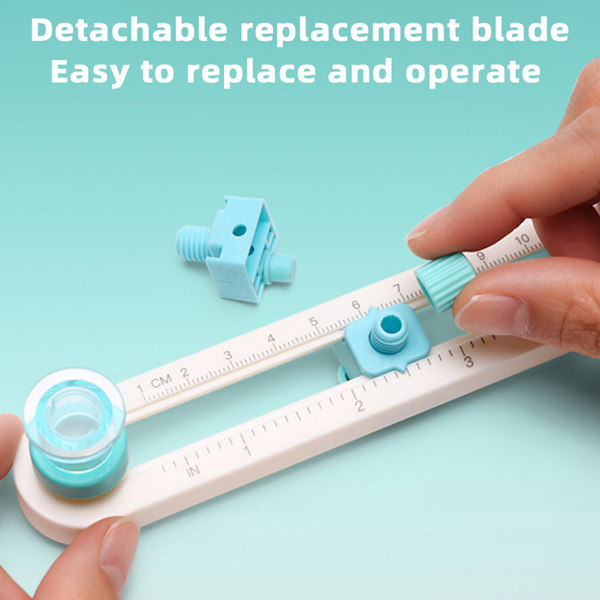 360 ° Roterbar Circle Cutter Skärmatta Kit Hög exakt skala Skärmatta för kompositpapper Cutter and Blue