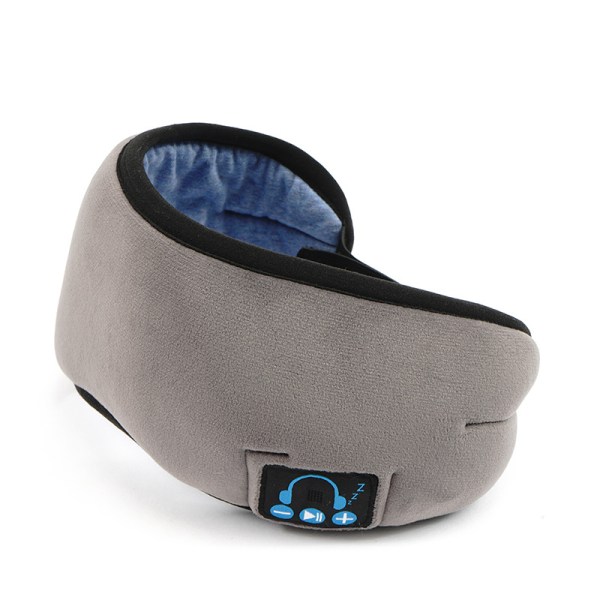 Sleep Wireless 5.0 Bluetooth hörlurar Ögonmask Musik Resor Sovhörlurar Handsfree Sovmask Black