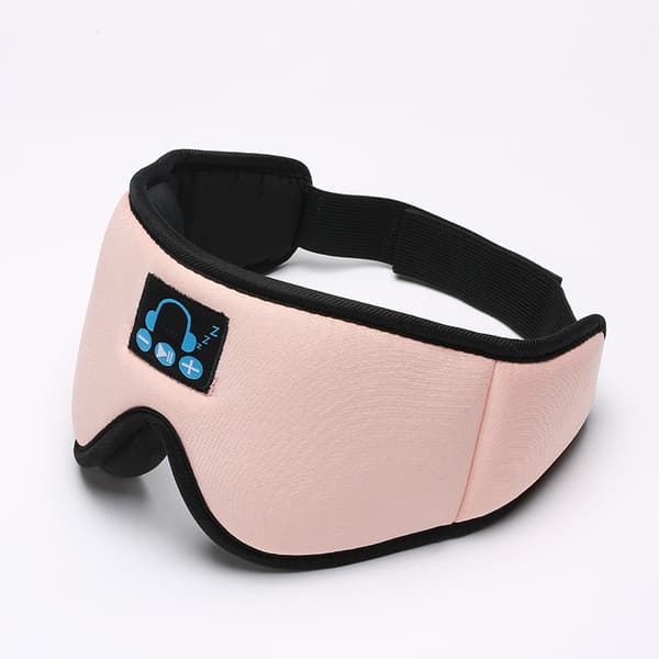 Trådlösa sovhörlurar Bluetooth 3D sovmask för resor, Gits för kvinnor män rosa