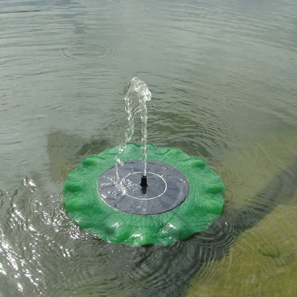 Solar Pond Fountain Lotus Leaf Pump Panel Pool Aquarium Floating Garden