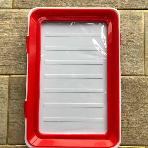 Vakuum enkelsidig konserveringsbricka Stor kapacitet Anti-slip Bento Box för kök 4pcs