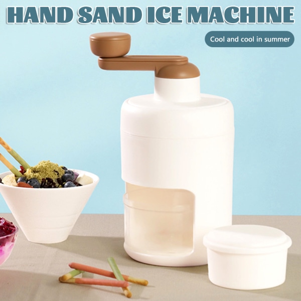 Manuell Ice Crusher Handvevad DIY Dessert Ice Chopper för hemköket Ice Box