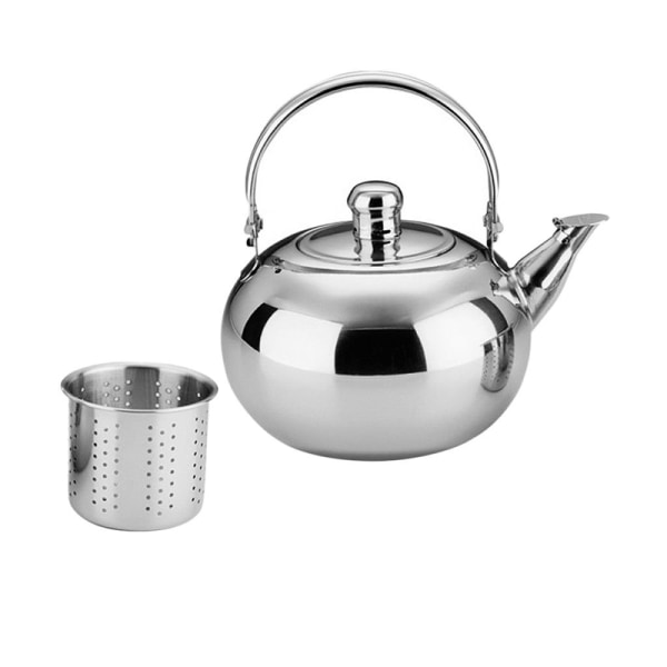 1st Kaffetekanna inomhus rostfritt stål utomhus tekokare spishäll med sil Infuser Snabbkokningsfilter Gold 20cm