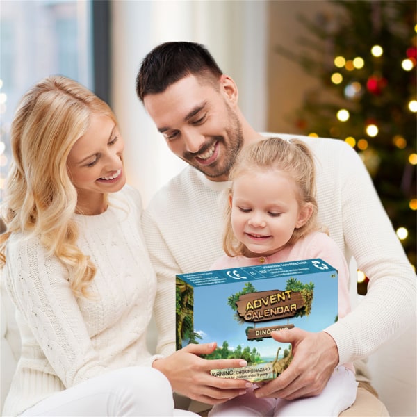 Jul Adventskalender Presenter Box Dinosaurieleksaker 24 dagars julklappspresent för barn Dinosaur  Set