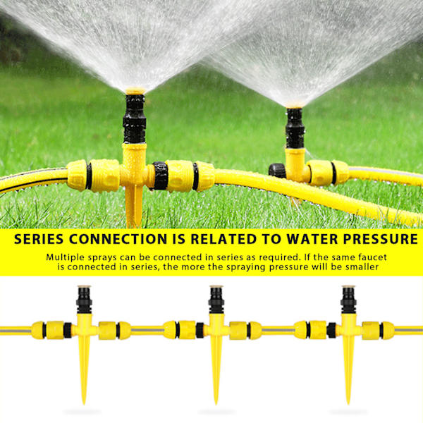 360° rotation automatiskt bevattningssystem Trädgård gräsmatta sprinkler Justerbar sprinkler