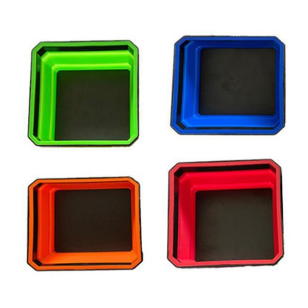 1/4 st silikon hopfällbar magnetisk delbricka Multifunktionell bärbar verktygslåda för hårdvarudelar set