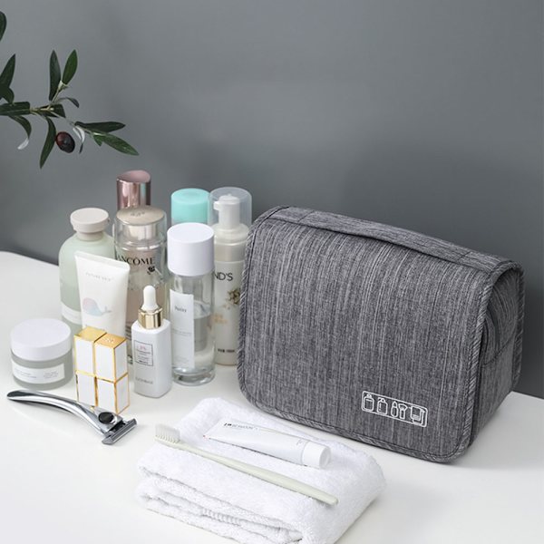Terylenes Travel Toalett Förvaringspaket Torr Våt Klassificering Reseförvaringsväska för utomhusbruk Grey