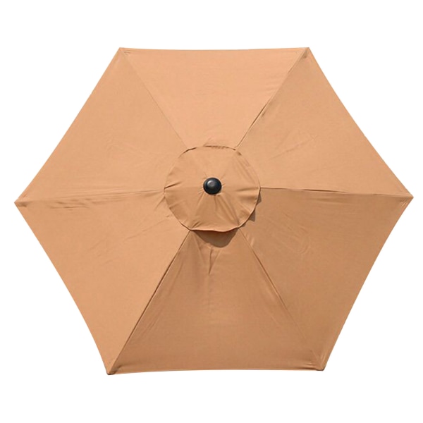 Cover med 6 revben Lätt att rengöra och bleknar inte för Beach Pool Market-bord Khaki