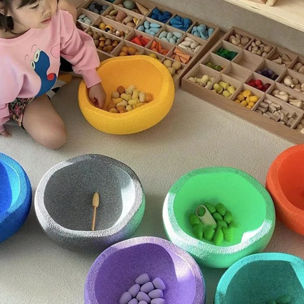 Barn Balansträning Steg Stenleksak Främjar stabilitet Steg Sensorisk leksak för barn Småbarn Purple