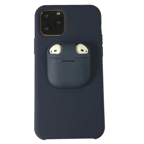 2 i 1 phone case med Airpods 2 case för iPhone 11 Pro Max iPhone XR iPhone  X/XS iPhone 6/7/8 Midnight Blue fb95 | Midnight Blue | iPhone 8P | Fyndiq