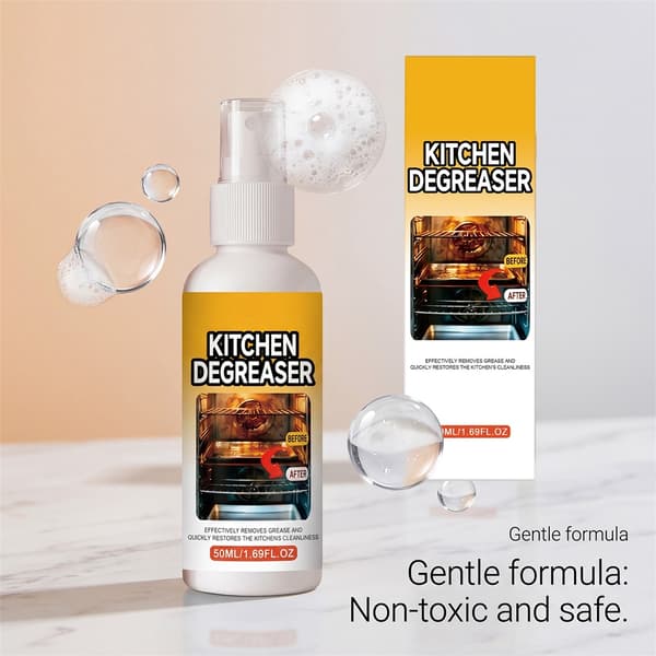 Grease Killer Spray Profesjonell Karbonfjerner Kjøkken Avfettingsspray 2pcs