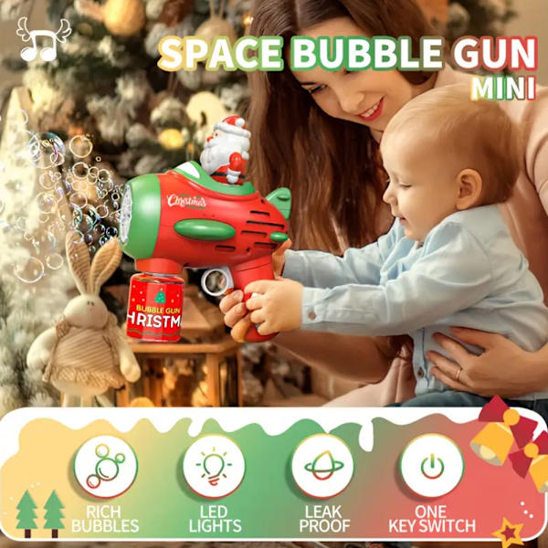 Bubble Maker i form av skjutvapen Färgglada bubbelleksaker med LED-ljus för utomhusbruk 633 1