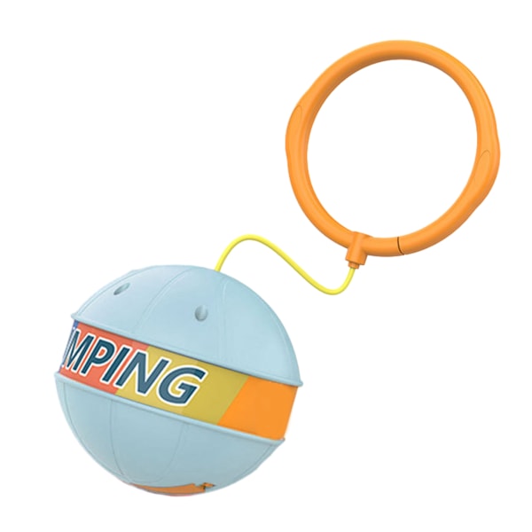 Färgglad glödande studsande boll Vibrerande Sensorisk träningsleksak Blinkande Skip Ball Toy For Kids Blue