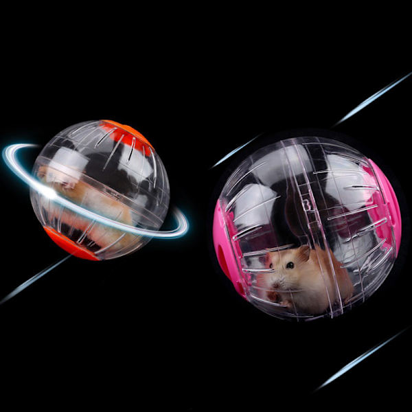12 cm tyst hamster träningshjul mini löpboll Akryl för hamster Guinea små husdjursmaterial Blue