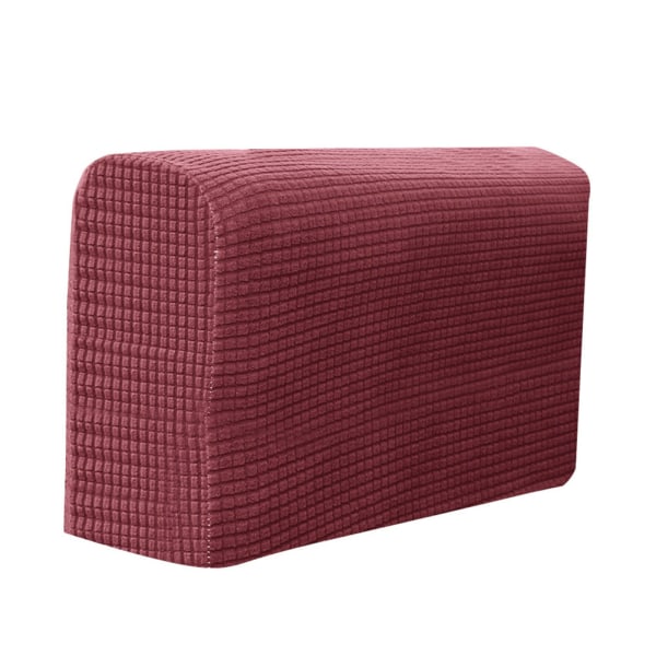 2 st Soffmöbler Armstödsöverdrag Soffstol Armskydd Stretchy för hemmet Wine Red
