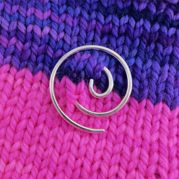 Rostfritt stål spiralkabel Praktisk stickad tröja nål hushåll Gold
