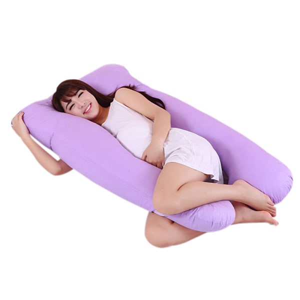 Ny Graviditet Graviditet Pojkvän Arm Kropp Case Sömn U-form Cover Purple