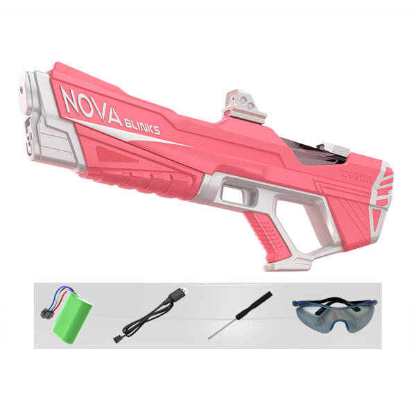 Automatisk sugvattenpistol leksak bärbar starkaste vattenkamp leksaker för simbassäng Pink