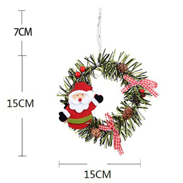 Christmas Pines Cone Kranshänge Fashionabla unika hängande konstvaror för träd Bear