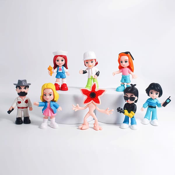 8 Delars Stranger Things Figurset Samlarobjekt Vinylfigur Present För Barn Vuxna TV-Fans Modellfigur För Samlare Display 8pcs