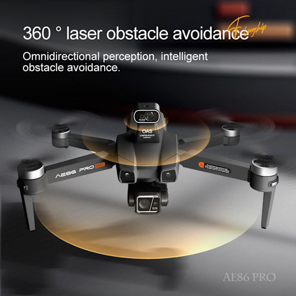 Mini Borstlös Positionering Flygande Drönare Extra Lång Uthållighet Quadcopters Leksaker Nyhet Födelsedagar Present Grey 4K 1B