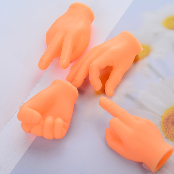 Roliga kattmassagehandskar ​6-delade set Palmformad kostym Cosplayleksak för barn Vuxen 6pcs Set