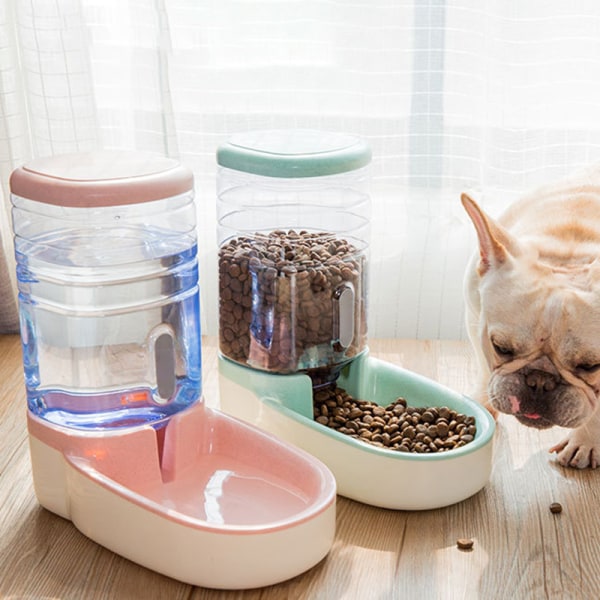 Husdjur Katter Hundar Automatisk Waterer Vattenautomat 3,8 L Eller Mat Matare Husdjur Automatisk Matare Feeding Machine Green