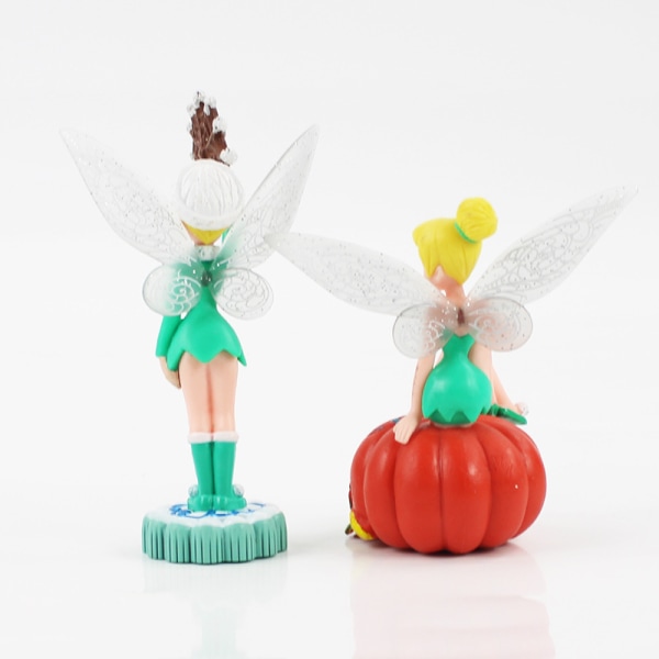 Lovely Flower Fairy Figurines Micro Landskapsdekoration Mini Car Interiör Cake Desktop Ornament 6 Piece Set