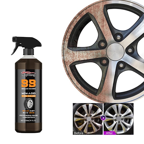 1/2/3 STK 120ML bilhjulsrengörare Bilfälgar Renovering Rengöringsmedel Bilvårdstillbehör 2pcs