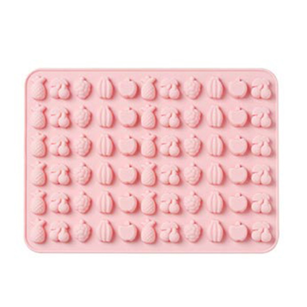 Tecknad söt form DIY Isbricka Choklad Form Bakverktyg för köksbakning Pink Fruit Alliance