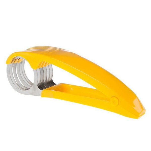 Rostfritt stål Banan-Cutter Multi-Purpose Mjuk frukt Cutter Kökstillbehör 1pc