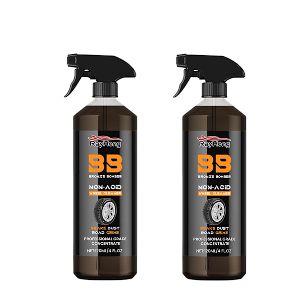 1/2/3 STK 120ML bilhjulsrengörare Bilfälgar Renovering Rengöringsmedel Bilvårdstillbehör 2pcs