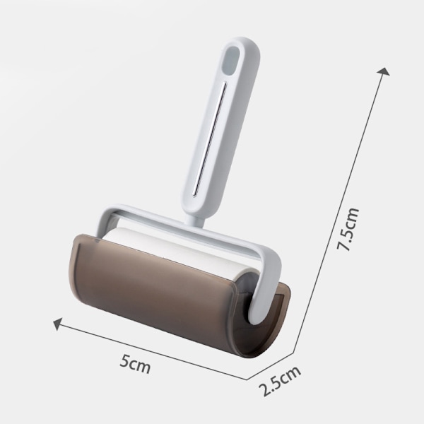 Sticky Lint Roller Fluff Cleaner Remover med cover avdragbar smutsdekal Rengöringstillbehör för kläder soffa husdjurshår White