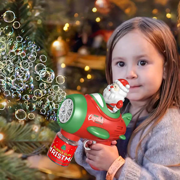 Bubble Maker i form av skjutvapen Färgglada bubbelleksaker med LED-ljus för utomhusbruk 633 1