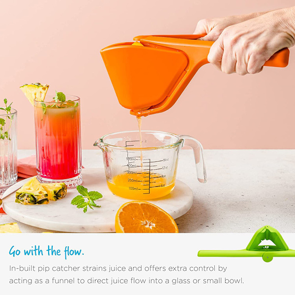 Citruspress Manuell JuicepressLemon Squeezer, Lätt Klämma Mindre Ansträngningar grön