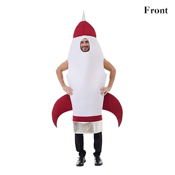 Polyester Raket-Rymd Cosplay Kostym Halloween Festival Cosplay Dräkt För Maskeradfest Rocket Jumpsuit