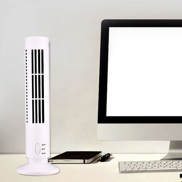 USB Electric Towers Fläkt Lågt buller Luftkonditioneringsfläkt för hemmakontor White
