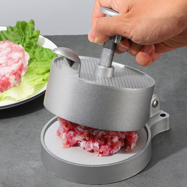 Manuell Hamburger Press Biffmaskin Justerbar Tjocklek Biffmaskin För Korvbiff Regular