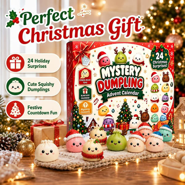2026 Squishies Legetøj Julekalender 24 Dage Julekalender Med Overraskelser Dumpling Squishies Legetøj Julegave Til Børn B