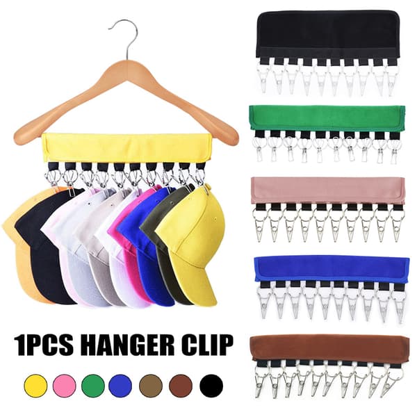 Cap Organizer Hanger 10 Baseball Kepsar Hållare Hattar Organizer För garderob Blue